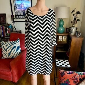 Vintage Y2K Chevron Dress